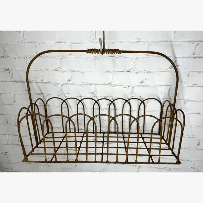 Wrought Iron Rectangle Basket with Handle Planter Basket