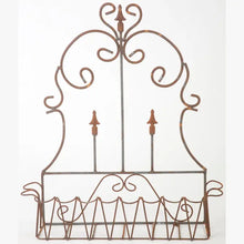Solid Iron with 3 Arrow French Wall Basket