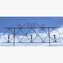 Wrought Iron Widows Walk Fence Elegant Edging Border
