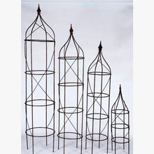 Graduated Sizes of Iron Heavy Round Obelisks with Cast