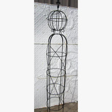 Solid Iron Topiary Ball & Decorative Finial (Set of 3)