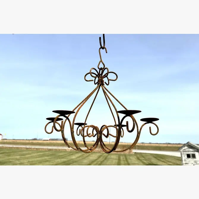Iron Lola Chandelier Non Electric Candle Holder