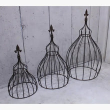 Egyptian Topiary with Finial Yard Garden Decor Set of 3