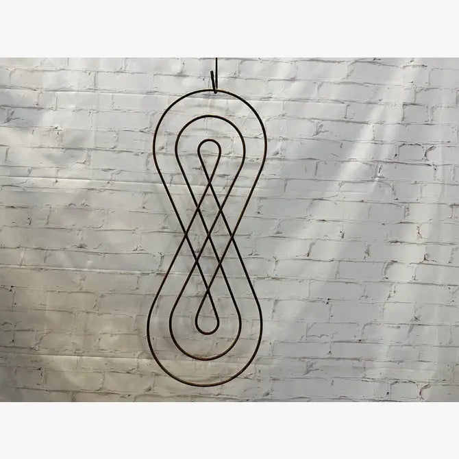 Hanging Metal Figure 8 Infinity Loop Decoration