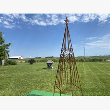 Wrought Iron Fancy Decorative Obelisk Scroll Set of 3