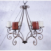 Wrought Iron Elegant Candelabra with Ball Bottom