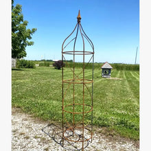 Graduated Sizes of Iron Heavy Round Obelisks with Cast