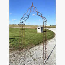 Solid Iron Rustic Elegant Full Gothic Arbor Outside
