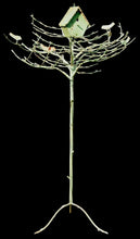 Wrought Iron Tree Birdhouse with Birds