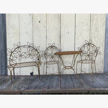 Wrought Iron Small Wrought Iron Daisey Bench