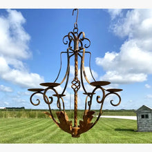 Iron Naples Candle Chandelier Decor