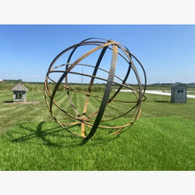 24" Wrought Iron Wire & Strap Ball