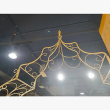 Solid Iron Rustic Elegant Full Gothic Arbor Outside