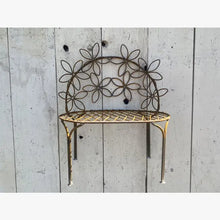 Wrought Iron Small Wrought Iron Daisey Bench