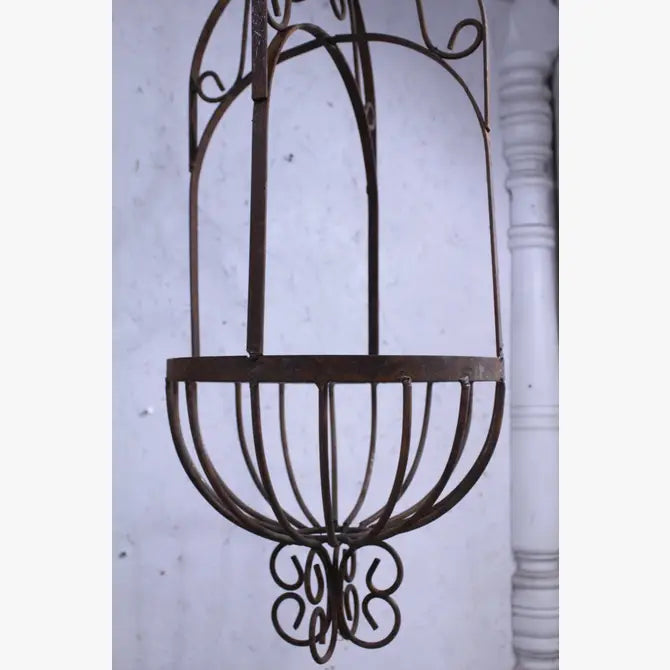 Sold Steel Hanging Victorian Basket Garden Iron and More