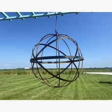 24" Wrought Iron Wire & Strap Ball
