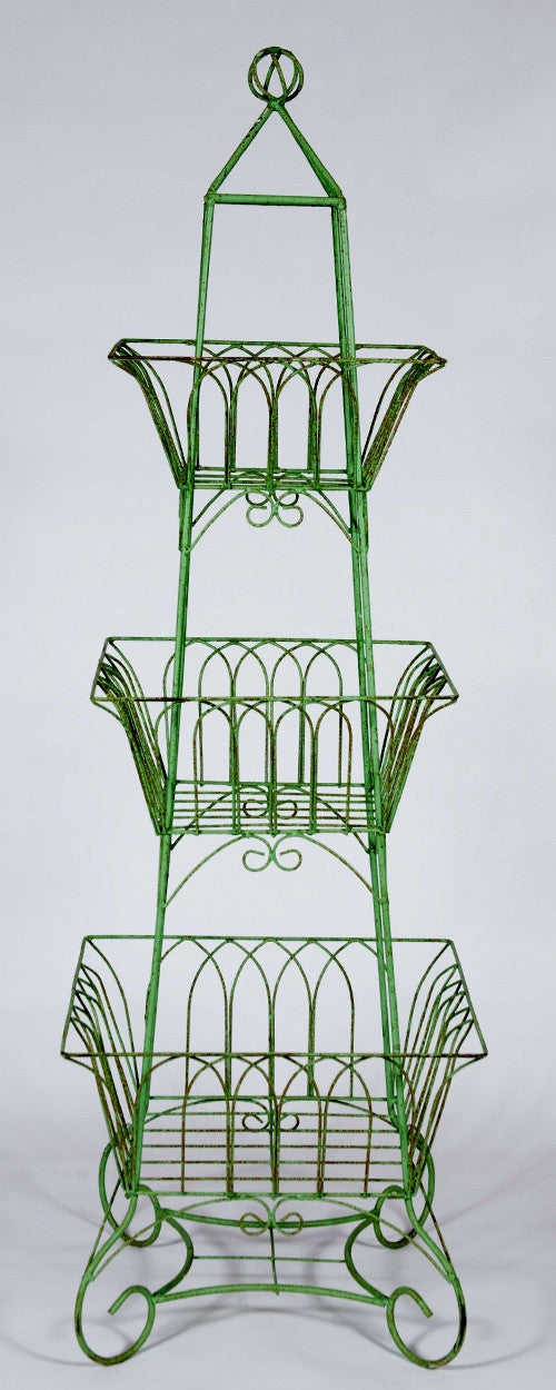 3 TIER SQUARE BASKET RACK