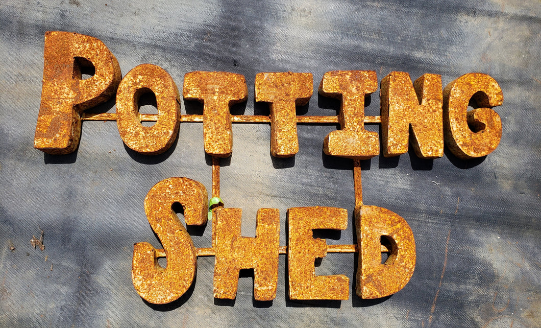 Metal Potting Shed Sign