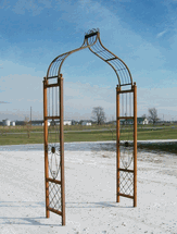 Measures 106"tall by 55"wide and depth is 16"