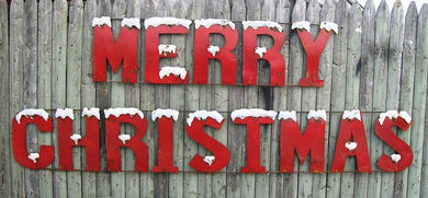 Tin Sign Merry Christmas
When hung it measures 120