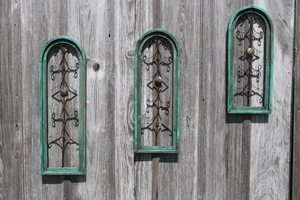 RD TOP SET OF 3 WOODEN WINDOWS