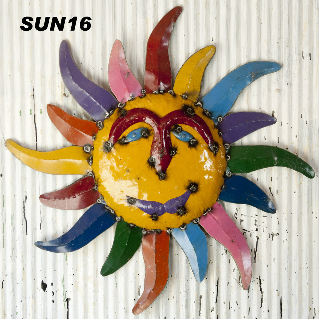 Re-Used Metal Bright Colors
Set of 3 Sun Faces
Sm 19