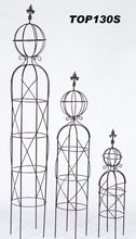 Solid Iron Set of 3 Topiary w Dbl Ball
26", 44", 65"