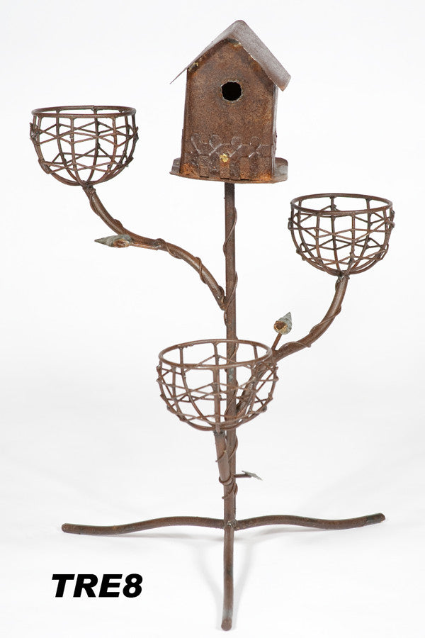 Tree with Bird House & Nest