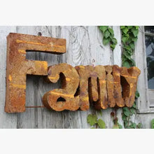 Iron Sheet Metal 3D Hanging Family Tin Sign