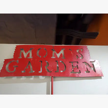 Mom's Garden Sign with Flower Design