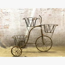 Wrought Iron 3 Basket Tricycle Antique Style