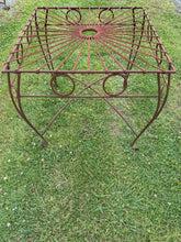Iron 32” Square Sunburst Table