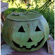 Metal Pumpkin with Lift Top