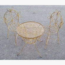 Child Size Grid Top Daisy Table with 2 Chairs