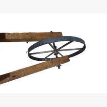 Rustic Decorative Wheelbarrow with Working Wheel