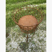Large Round Planter with Tin Bottom Heavy Drink Holder