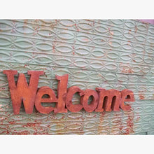 Bight & Colorful Welcome Sign 47" Long x 12" Tall