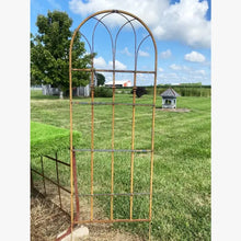 Wrought Iron Charlotte Trellis with Cast Pieces Welded