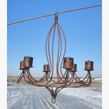 Wrought Iron Octopus Chandelier with S Hook