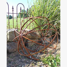 24" Wrought Iron Wire & Strap Ball