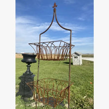 Wrought Iron 3 Tiered Basket Decorative Container