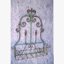 Solid Iron with 3 Arrow French Wall Basket