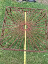 Iron 32” Square Sunburst Table
