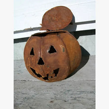 Metal Pumpkin with Lift Top
