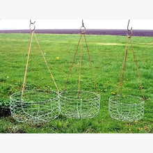 Wrought Iron Victorian Hanging Baskets with Hangers Set of 3