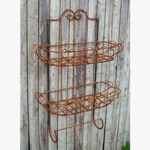 2 Tier Basket with Towel Bar Wire Basket Hanging