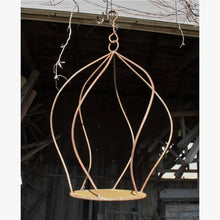 Iron Swirl Design Hanging Shelf with S Hook Attached