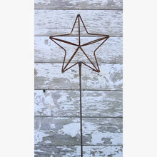 Wrought Iron 3-D Star with Stake Yard Garden Decor