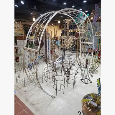 Round Like Metal Circle Arbor Iron Comes Apart No Bolts