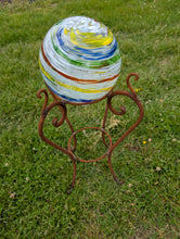 Simple Hand Forged 10inch Gazing Ball with Stand